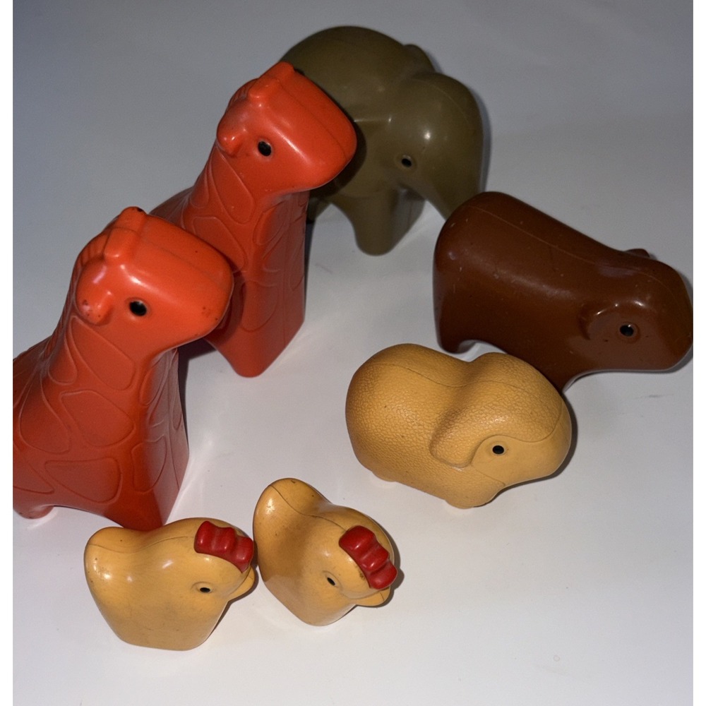 Little Tikes Toddle Tots Animals Giraffe Chicken Sheep Elephant Noahs Ark Farm